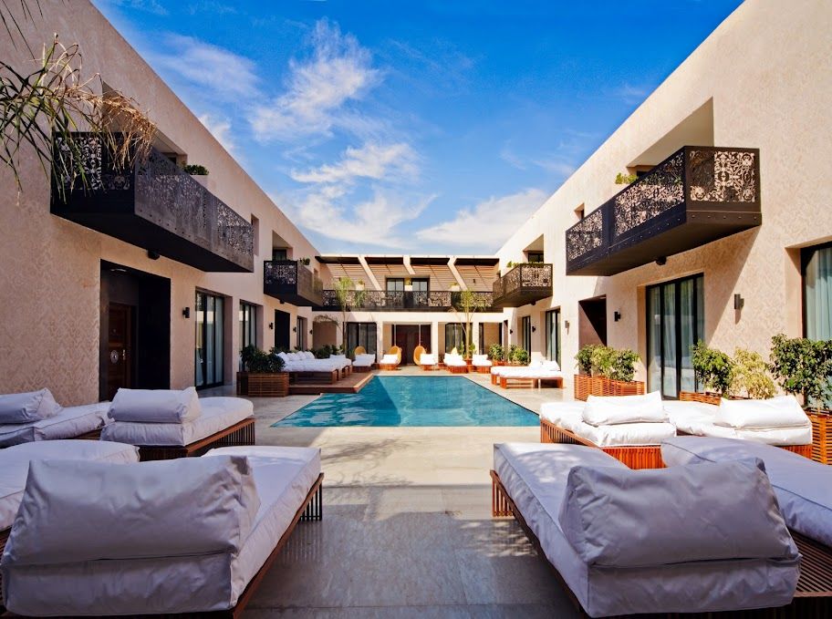 세사르 리조트 앤 스파 마라케시 시설 사진 The Hotel's courtyard